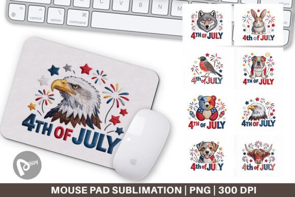Mouse Pad 4th of July Embroidery Animal: Crafting a Desk Surface That Works as Hard as You Do