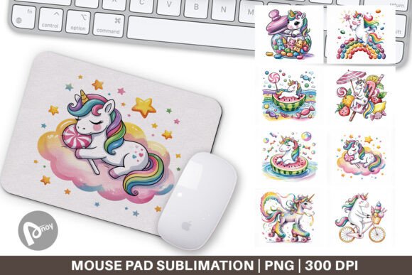 Mouse Pad Candy Unicorn Summer: A Creative Workspace Upgrade