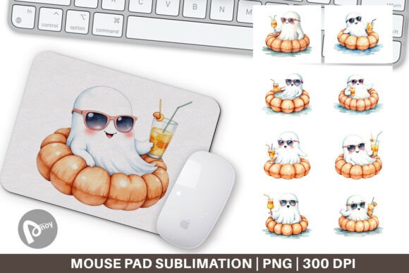 Mouse Pad Summerween Ghosts Design Guide