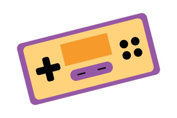 Retro Game Controller: Vintage Art for 80s Gaming Designs